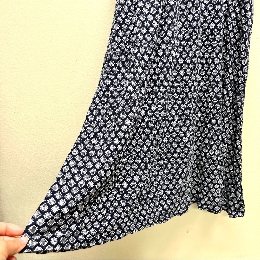 Ann Taylor LOFT Navy Blue White Sleeveless Mini Dress Women's Size S - Picture 4 of 9